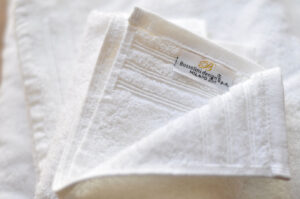 Asciugamano 3 righe bianco | 500gr | 100% cotone